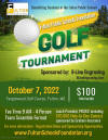 May be an image of golf, golf course, grass and text that says 'F”LT Public Schools Foundation ULTON Benefitting Students in the Fulton Public Schools GOLF Fuiton Public Schools Foundation TOURNAMENT Sponsored by: B-Line Engraving BLineEngraving.com October 7, 2022 Tanglewood Golf Course, Fulton, MO $100 PER PLAYER Tee Time 9 AM Person Team Scramble Format Lunch Provided, PRIZES! including S10,000 Hole-In-One Contest sponsored by Graham Insurance For more information Registration Rules and Sponsorship Opportunities www.FultonSchoolsFoundation.org'