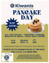 May be an image of text that says 'K 形入大イ Kiwanis CLUB OF FULTON PANCAKE DAY SILENT AUCTION ALL YOU CAN EAT PANCAKES, SAUSAGE, BISCUITS & GRAVY, JUICE, MILK, COFFEE START 6AM END FRIDAY NOV 14 7PM Callaway Senior Center, 531 Commons Dr, Fulton, MO 65251 TICKETS: $13 IN ADVANCE OR $15 AT THE DOOR AGES 5-10 $7, & UNDER FREE IWA PROCEEDS FROM KIWANIS PANCAKE DAY BENEFIT: EDUCATION SCHOLARSHIPS BOYS STATE, GIRLS STATE, CLUB, BSA SCOUTING AMERICA PACKS TROOPS, SCHOLASTIC BOOK VOUCHERS, KIWANIS LEADERSHIP GRANTS'