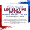 Legislative Forum July 16